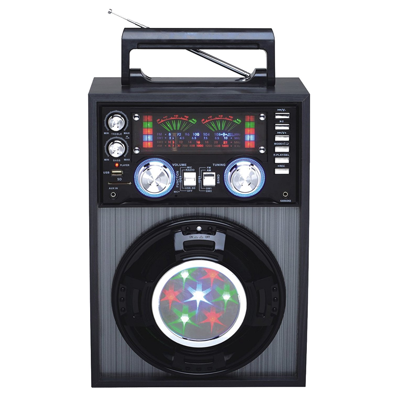 Quantum FX Karaoke Multimedia Speaker with AM/FM/SW12 Band Radio free
