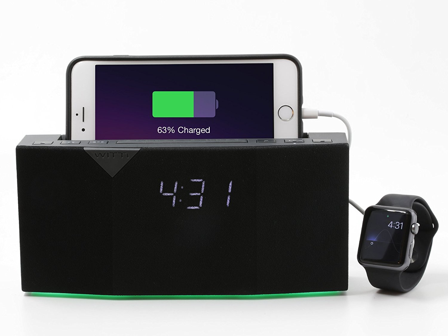 WITTI Design BEDDI Smart Radio Alarm Clock Speaker with Smart Home