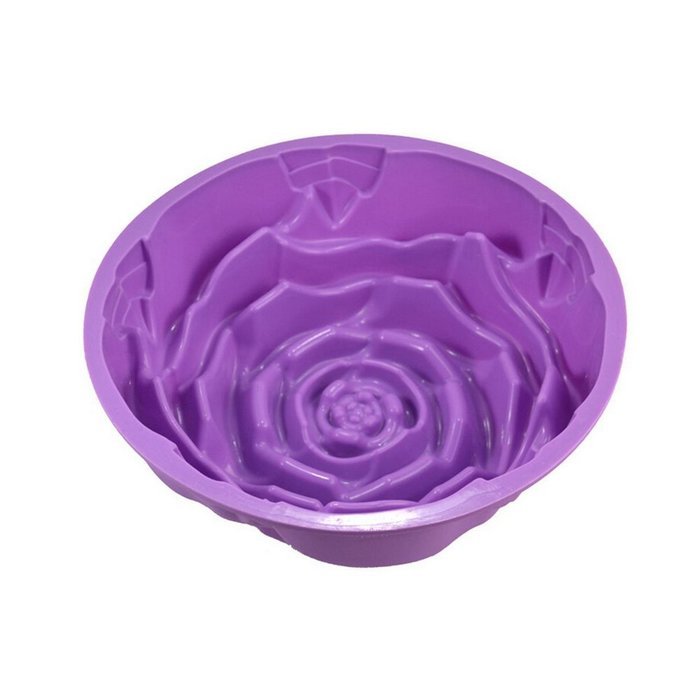 Yunko 9" Rose Flower Birthday Cake Bread Tart Flan Silicone Baking