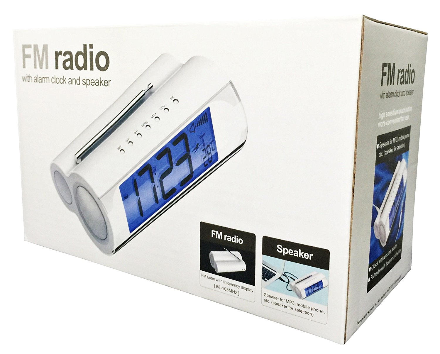 FM Radio Alarm Clocks Speakers Led Screen For Cell Phone Laptop Mp3 Gifts free image download
