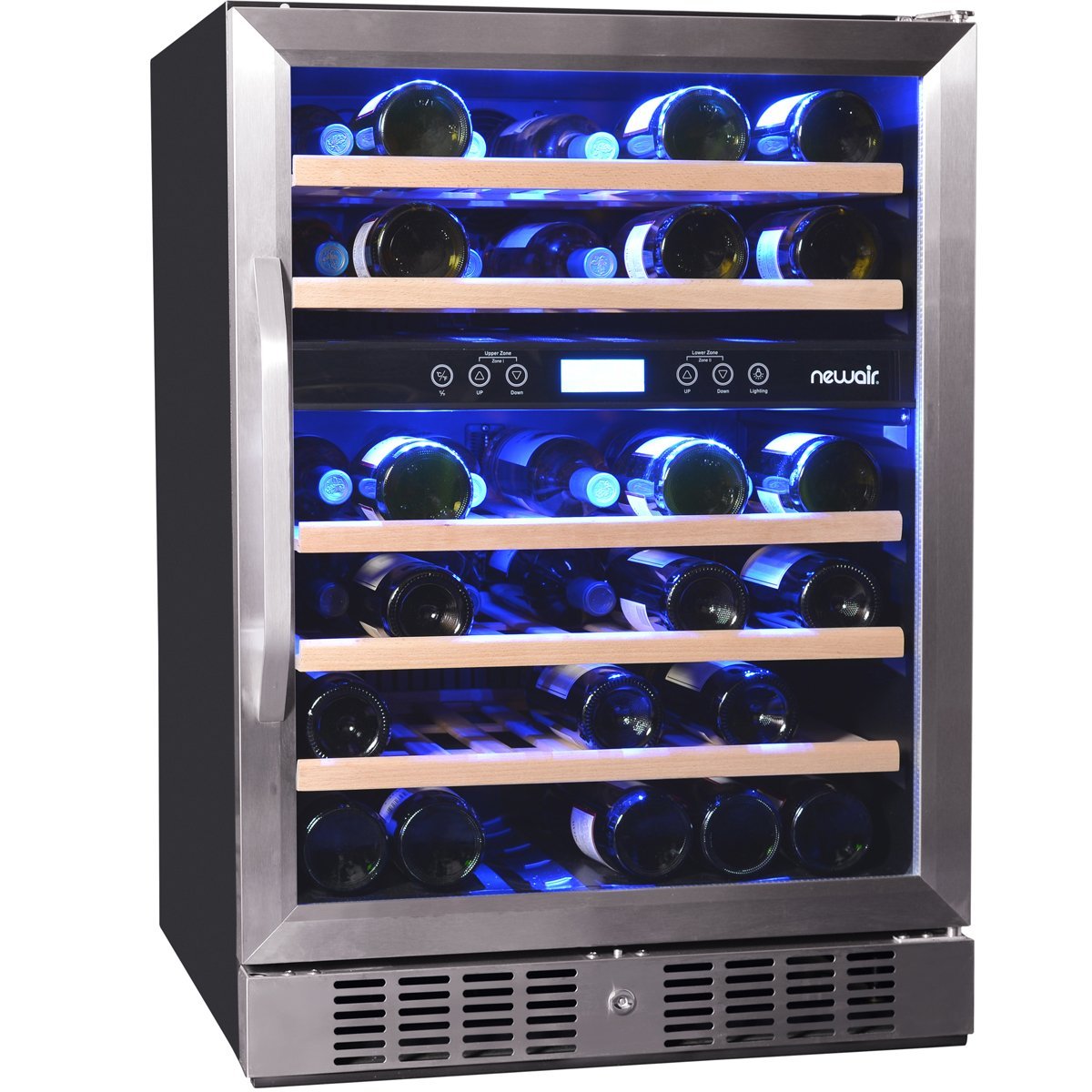 NewAir AWR460DB 46 Bottle Built in Dual Zone Compressor Wine Cooler