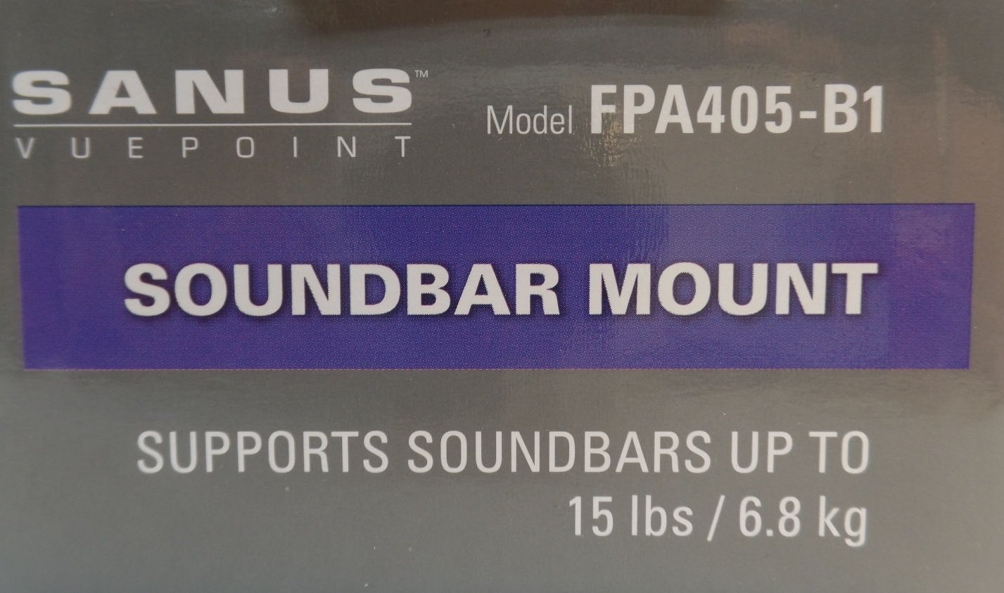 Sanus Soundbar Mount Wall Bracket FPA405B1 N3 free image download