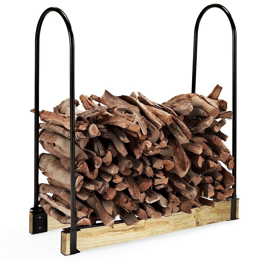 Crosley Hartman Adjustable Firewood Storage Rack, Black N2 free image
