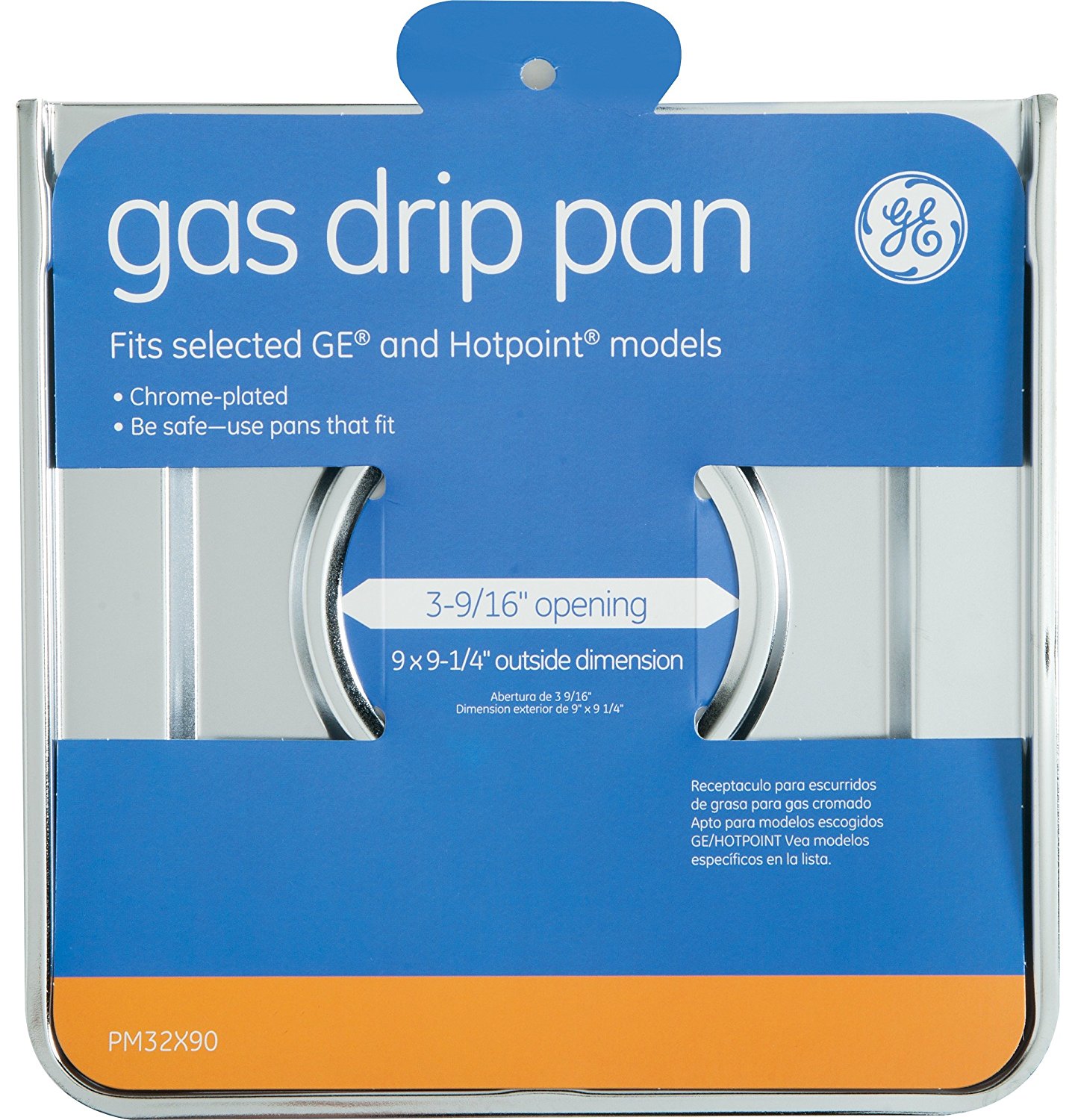 Gas Drip Pan For GE And Hotpoint Gas Ranges PM32X90GDS 9 In. X 91/4