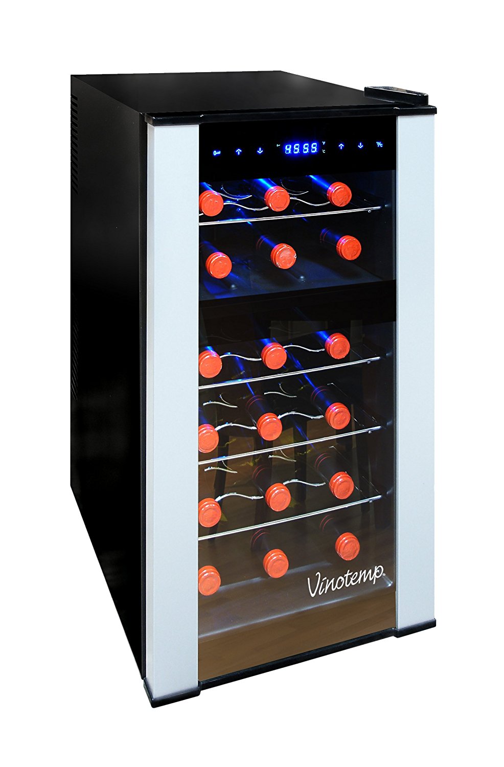 Vinotemp VT18PTED2Z 18 Bottle DualZone Thermoelectric Wine Cooler