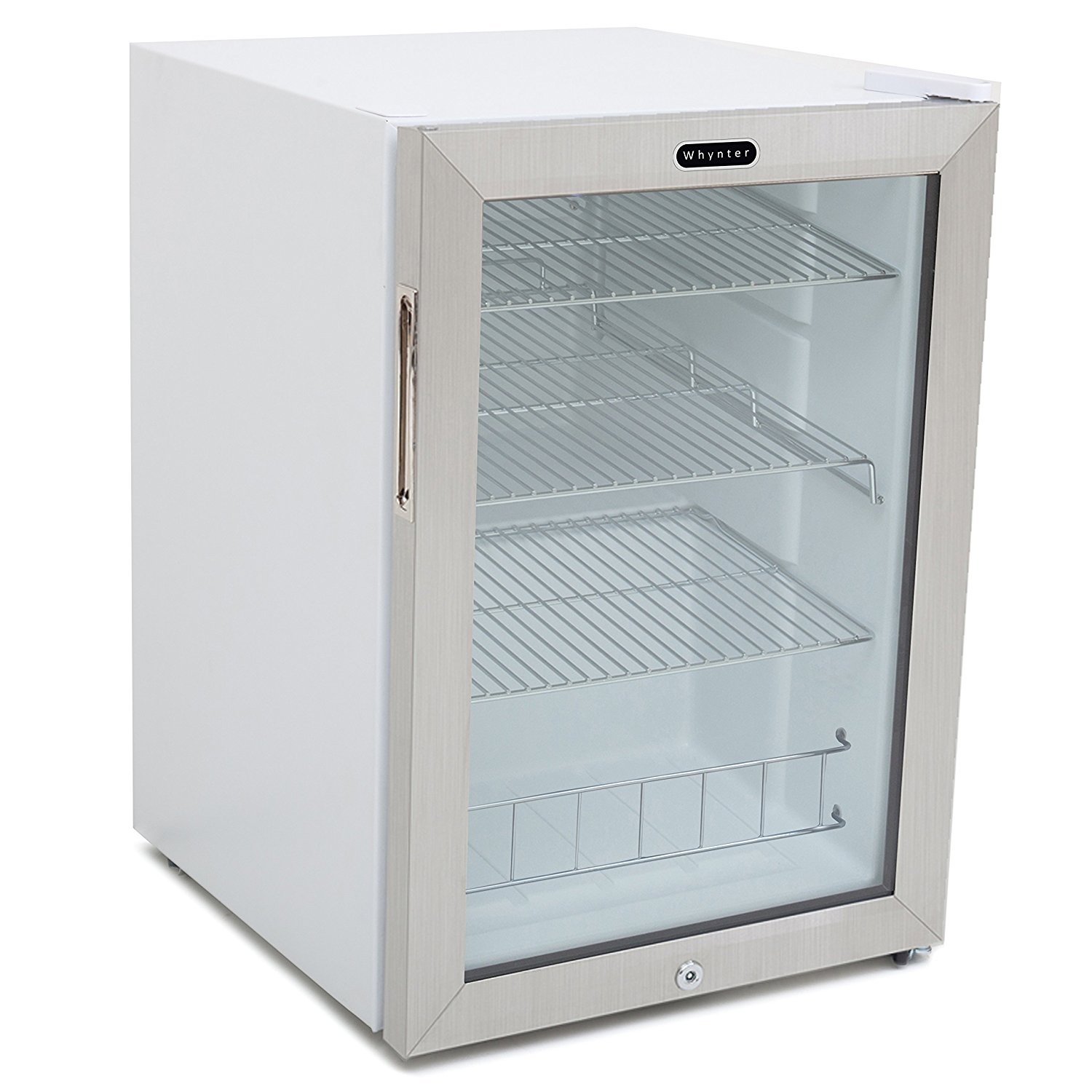 Whynter BR091WS Beverage Refrigerator with Lock, 90 Can Capacity, Stainless Steel N3 free image