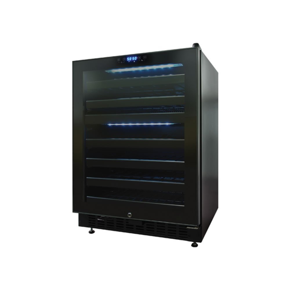 46Bottle DualZone Wine Cooler with Seamless Glass Door (LeftHinge