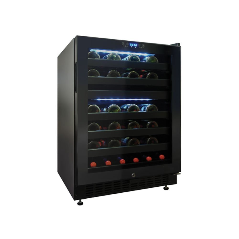 46Bottle DualZone Wine Cooler with Seamless Glass Door (LeftHinge