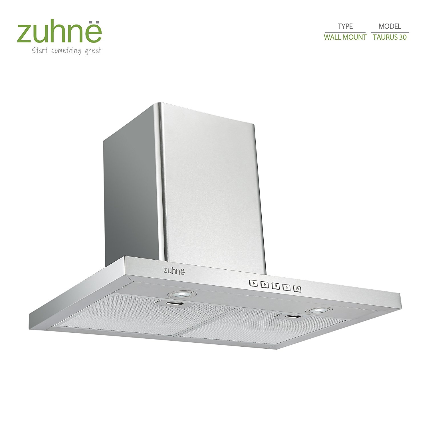 Zuhne Taurus 30 inch Kitchen Wall Mount Vented/ Ductless Stainless