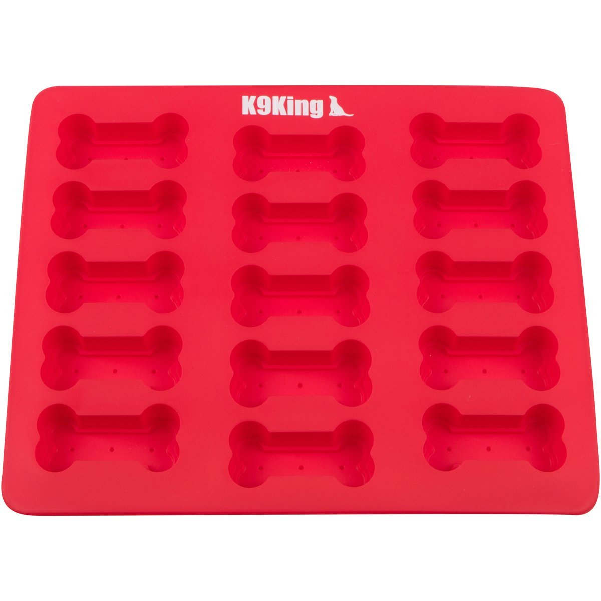K9King Dog Treat Cake Pan, Silicone Bone Mold, 12 by 10 inch N2 free