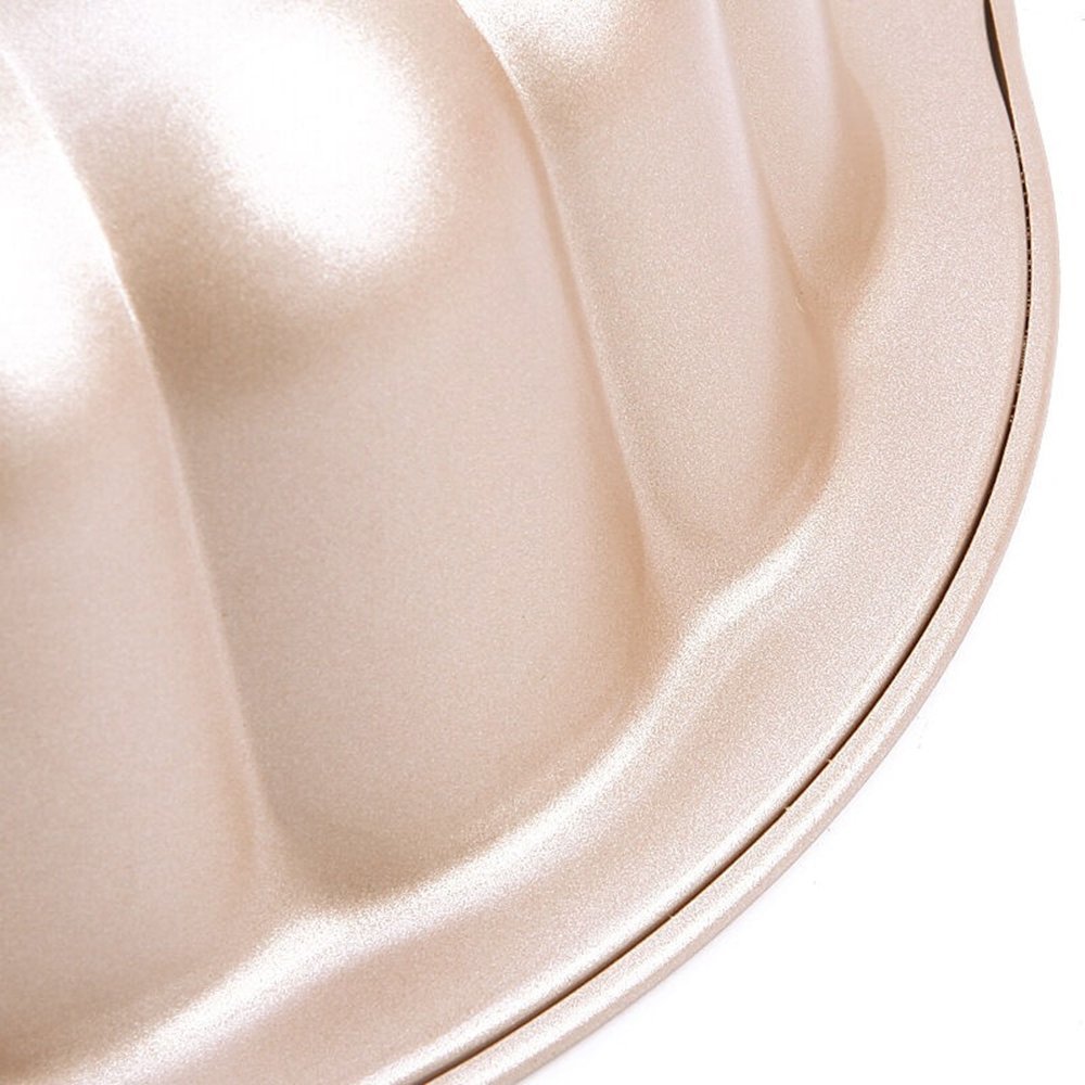 MyLifeUNIT Nonstick Bundt Cake Pan, Budt Cake Mold Pan 10 Inch, Gold N2