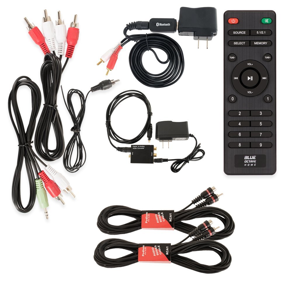 Blue Octave B51 Home Theater 5.1 Speaker System with Bluetooth Optical