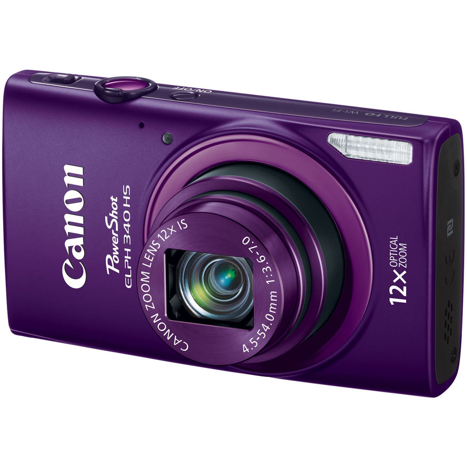 Canon PowerShot ELPH 340 HS 16MP Digital Camera (Silver) N17 free image