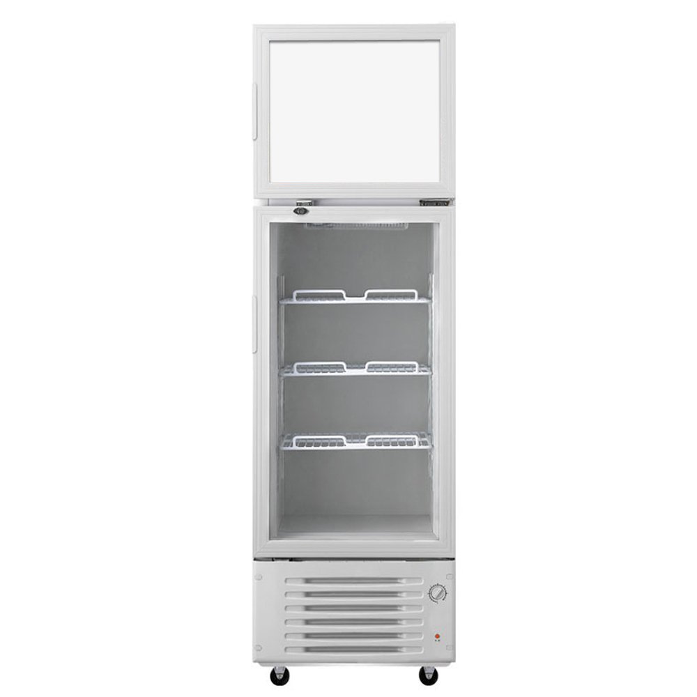 318 Liter DoubleTemperature 2 Doors Commercial Refrigerator