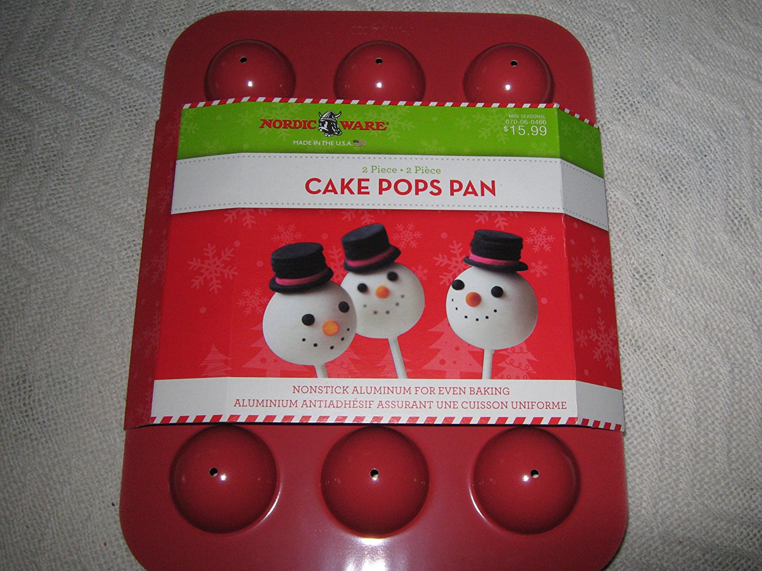 Nordic Ware Holiday Cake Pops Pan, Red free image download