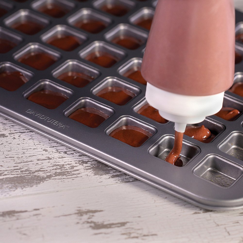 Mrs. Fields NonStick Miniature Brownies Pan Bakes 48 BiteSized