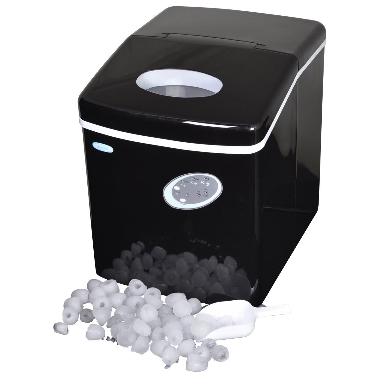 NewAir AI100R 28Pound Portable Icemaker, Red N32 free image download