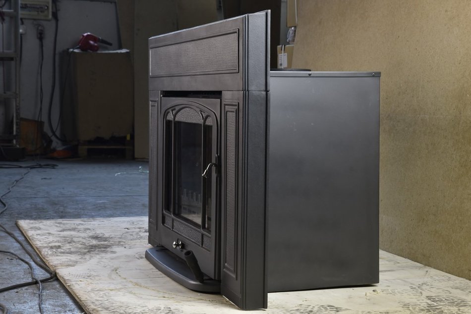 HiFlame Wood Burning Fireplace Insert HF577IU3 Paint Black N4 free