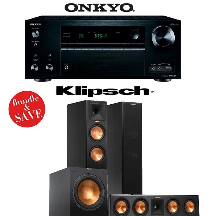 Onkyo TX-NR757 7.2-Channel Network A/V Receiver + Klipsch RP-260F