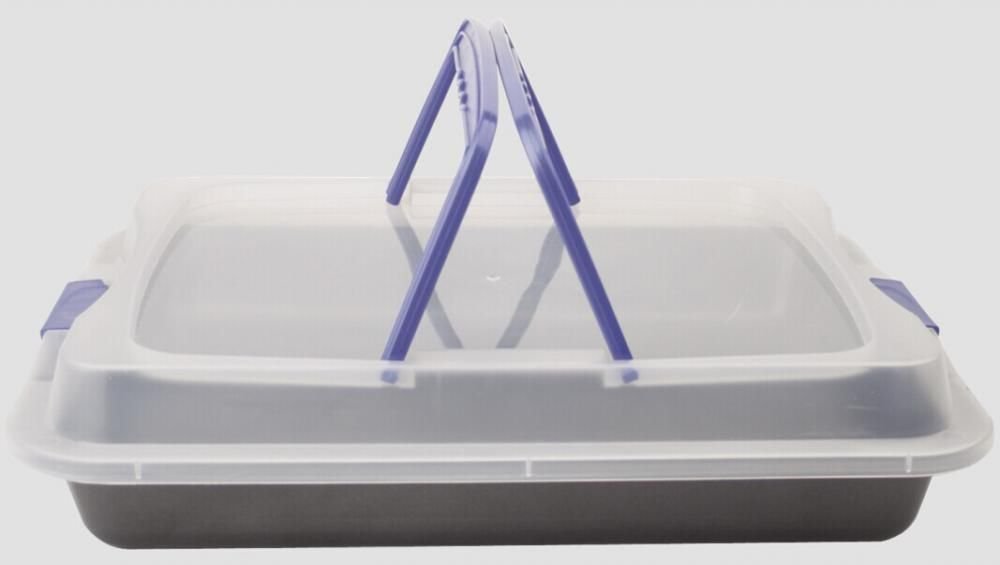 Better Chef BW10 Dishwasher Safe Gray Carbon Steel Roasting Pan w Lid