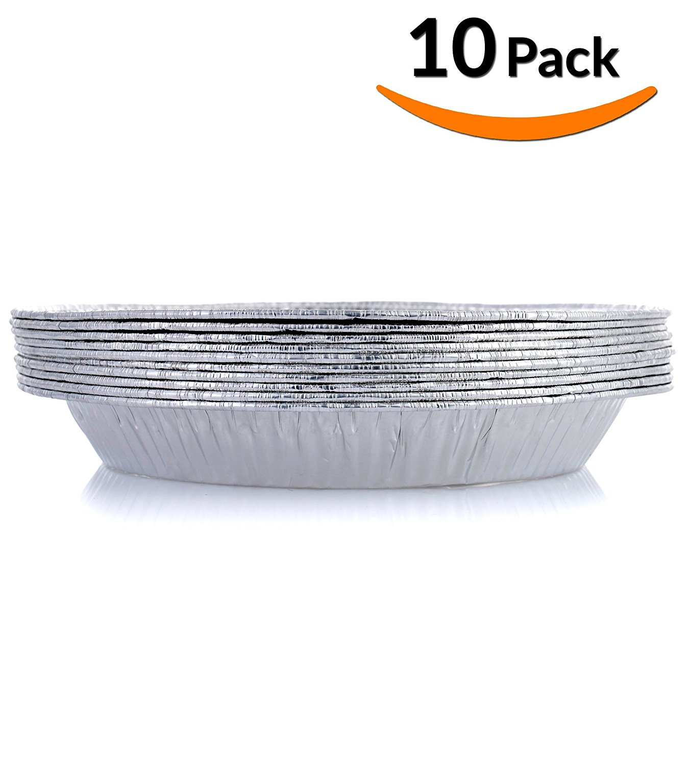 DOBI Pie Pans Disposable Aluminum Foil Pie Plates, Standard Size 9