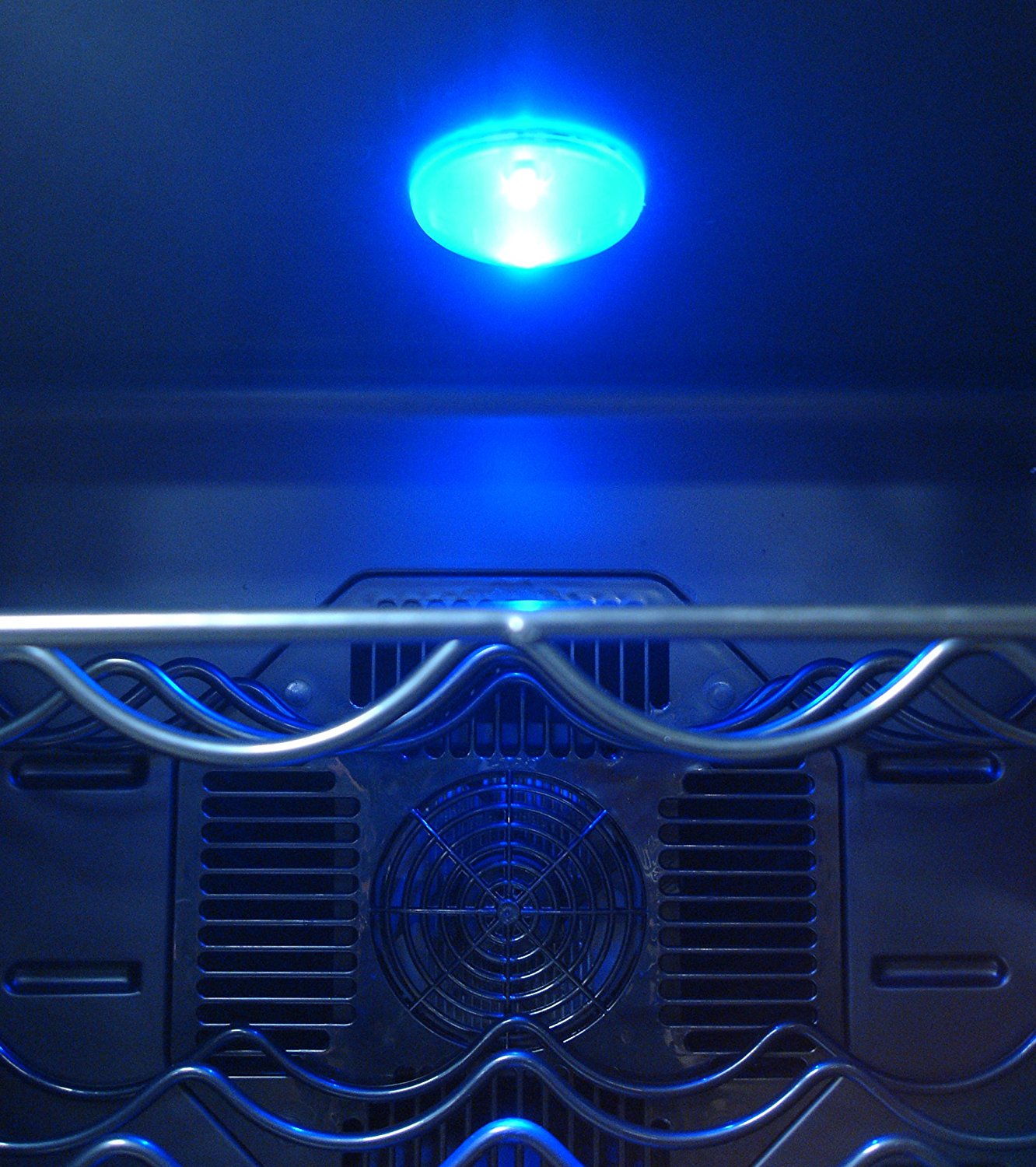 Vinotemp VT18TSBM 18Bottle Mirrored Thermoelectric Wine Cooler, Black