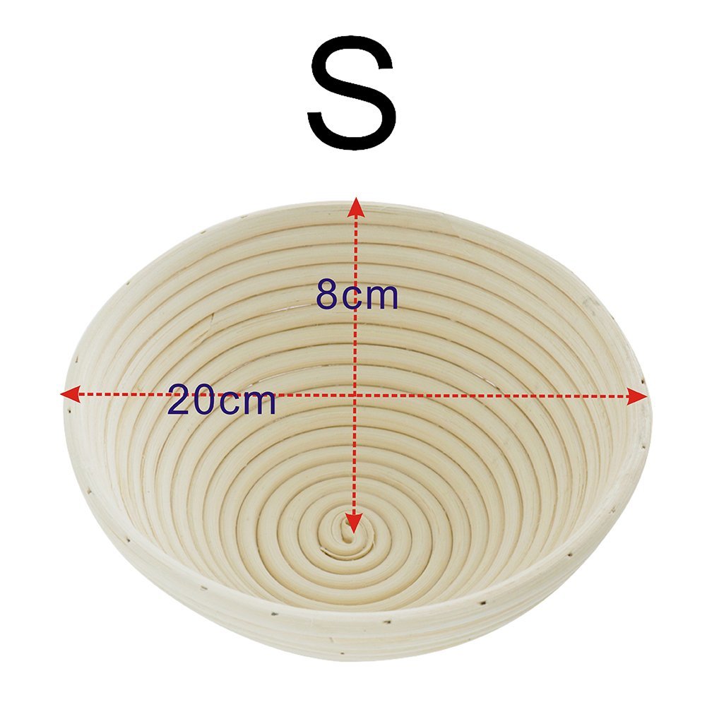 IEFiEL Sourdough Brotform Bread Dough Proofing Handmade Rising Rattan