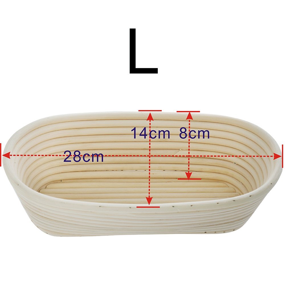 IEFiEL Sourdough Brotform Bread Dough Proofing Handmade Rising Rattan