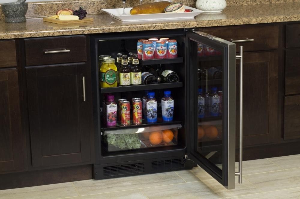 Marvel ML24BRF3RP Beverage Refrigerator with MaxStore Crisper, 24