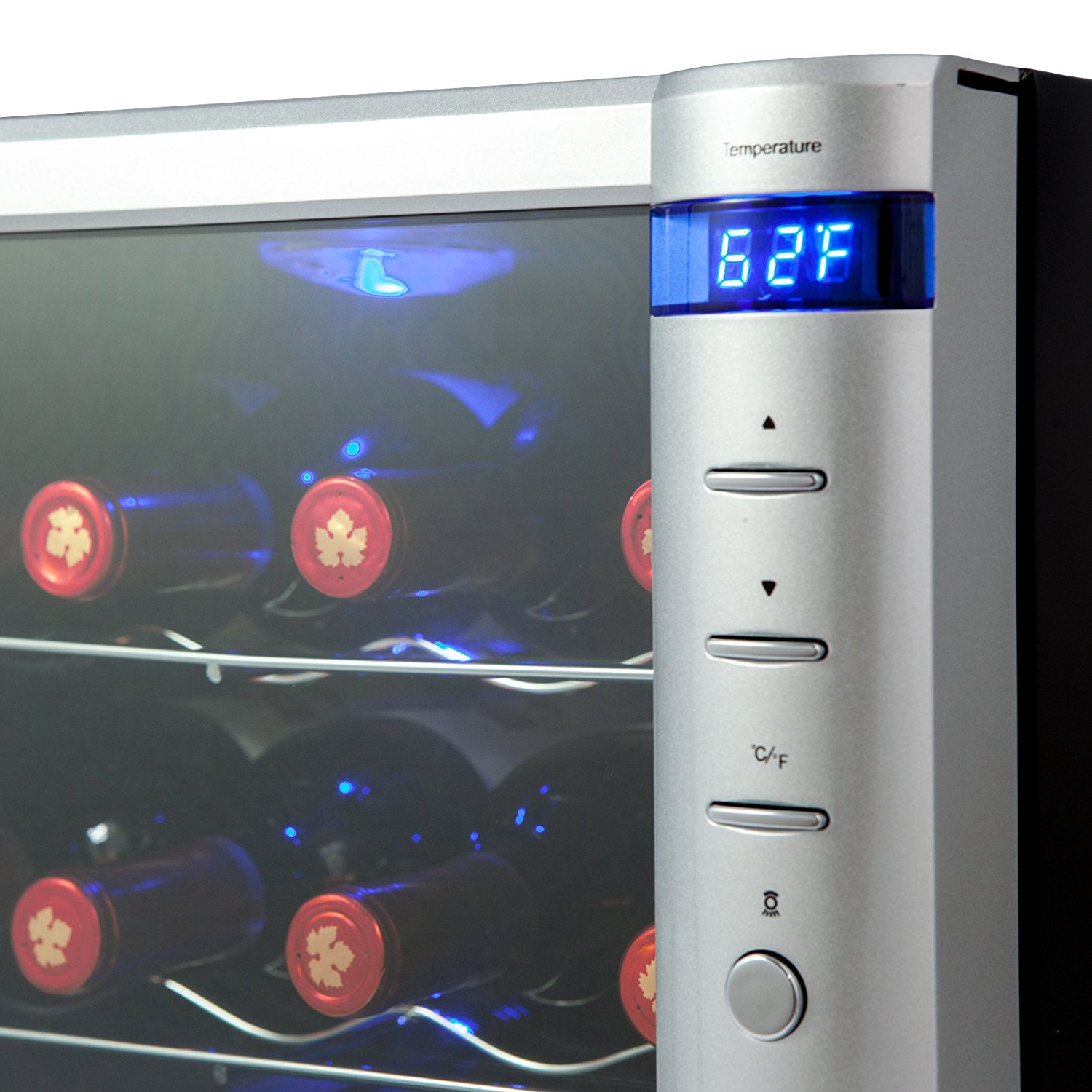 Firebird New 8Bottle Thermoelectric Quiet Operation Wine Cooler Cellar