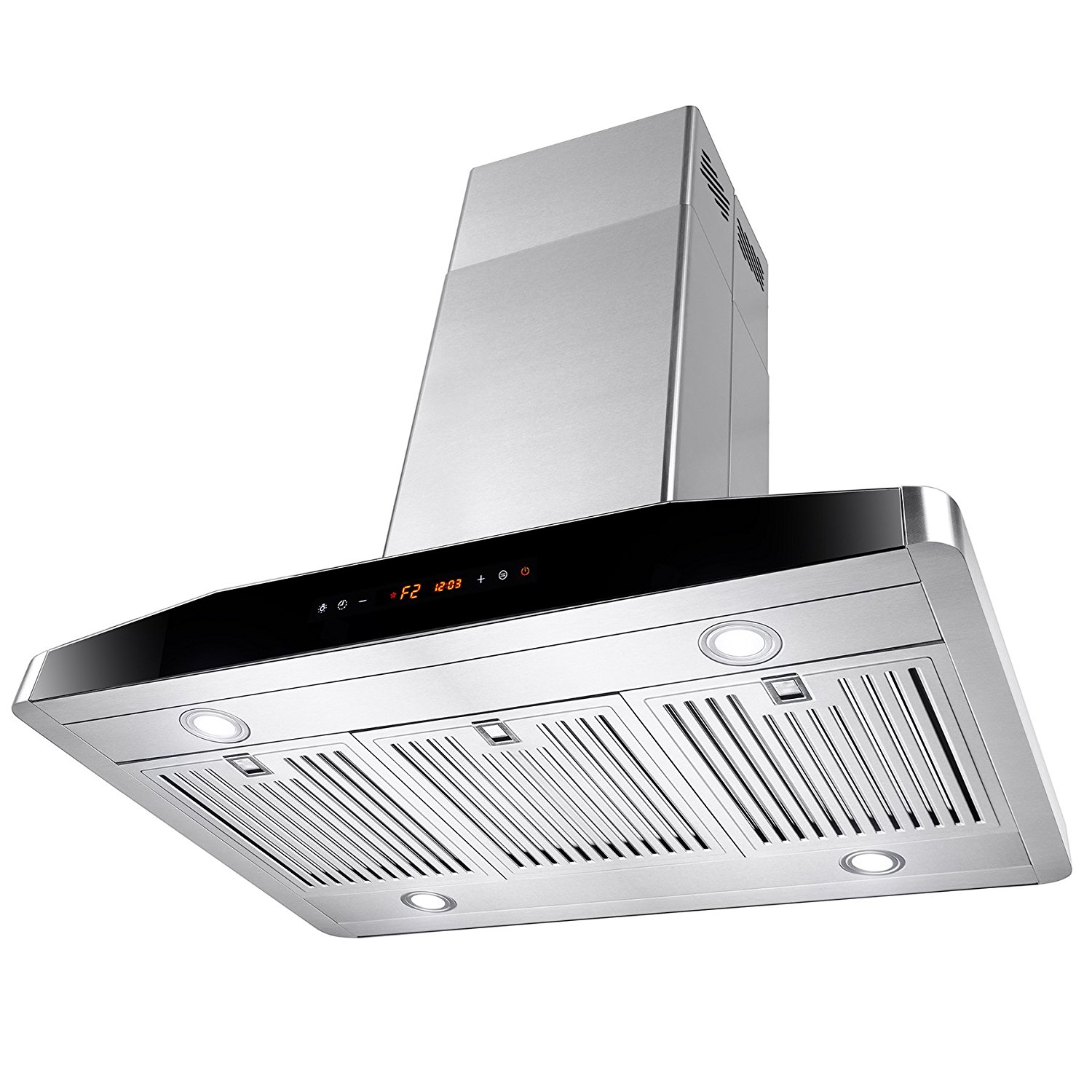 AKDY® 36" Kitchen Stainless Steel Island Mount Ductless Range Hood w
