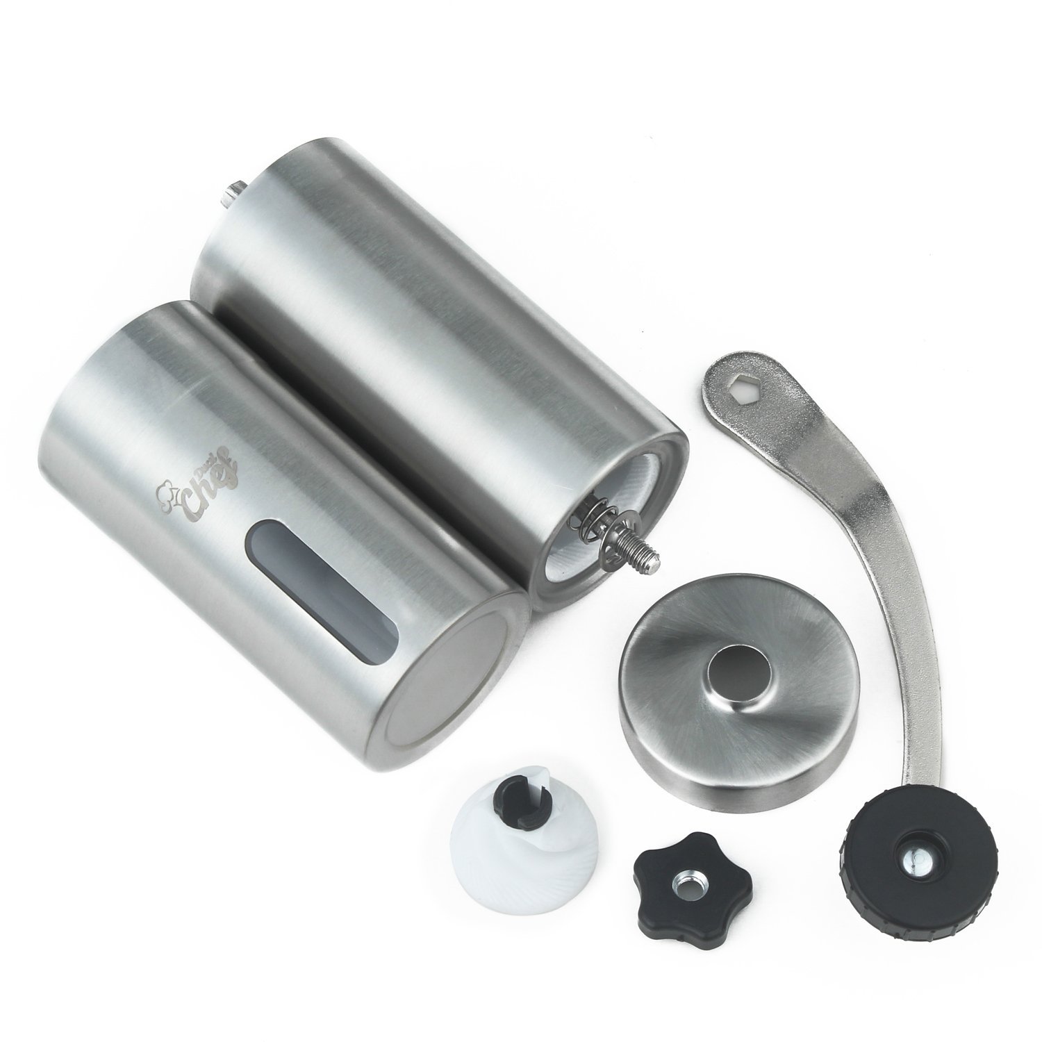 Burr Manual Coffee Grinder Mill Stainless Steel with Handle