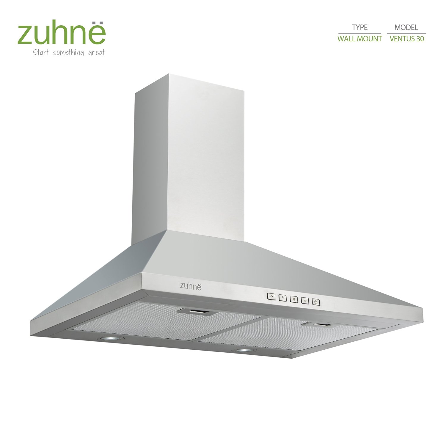 Zuhne Ventus 30 inch Kitchen Wall Mount Vented/ Ductless Stainless