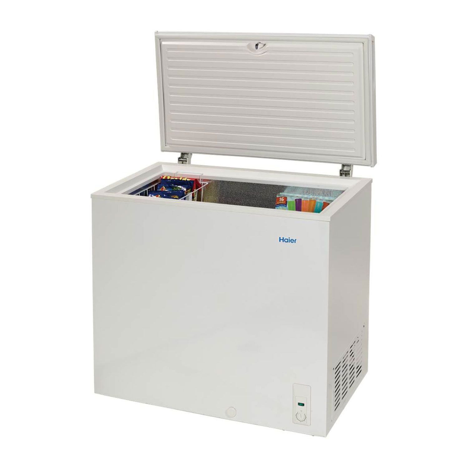 Haier Hf71cl53nw 7 Cu Ft Energy Efficient Compact Chest Freezer with Temperature Control, Child