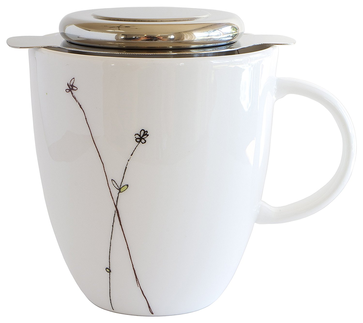 Simple Modern Tea Infuser 304 Stainless Steel ExtraFine BrewinMug Tea Strainer with Silicone