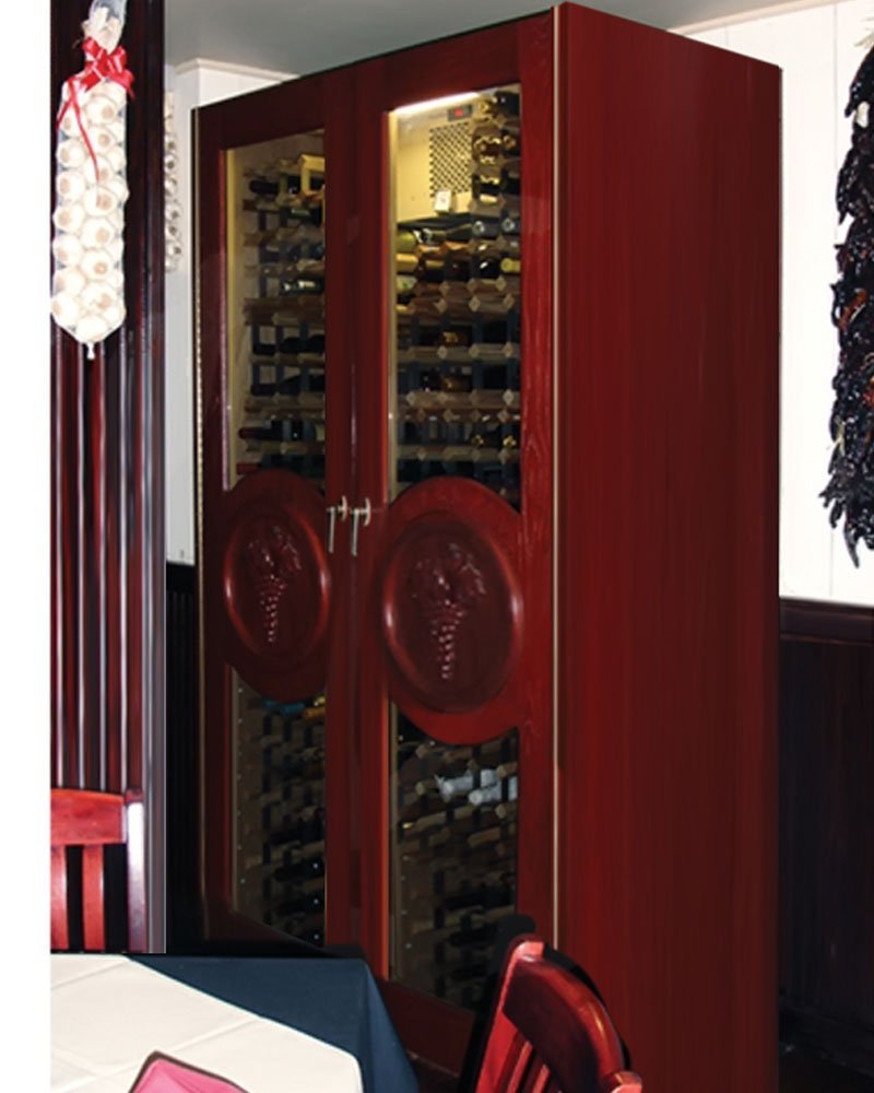 Concord 700Model White Oak Wine with 2 Glass Doors by Vinotemp