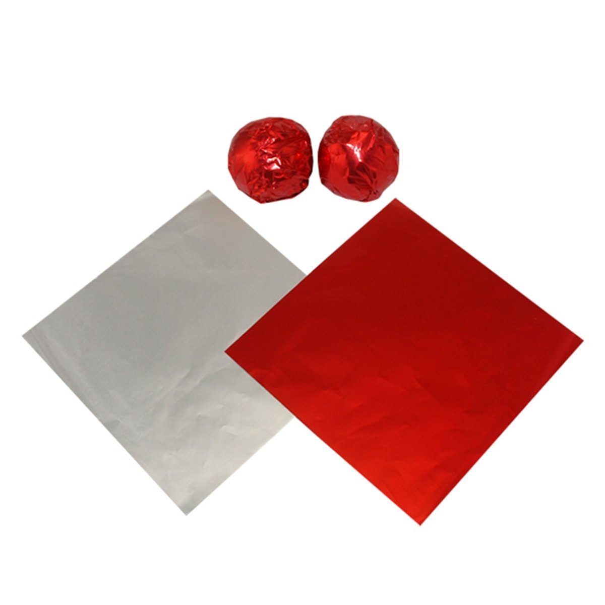 100 Pcs Gold Foil Wrappers Pack for Chocolate Sweets Confectionery Gold