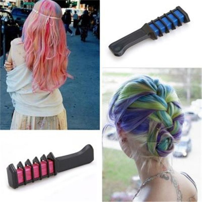 ShungHO Vogue Nontoxic Temporary Hair Chalk Dye Powder Comb Salon Hair