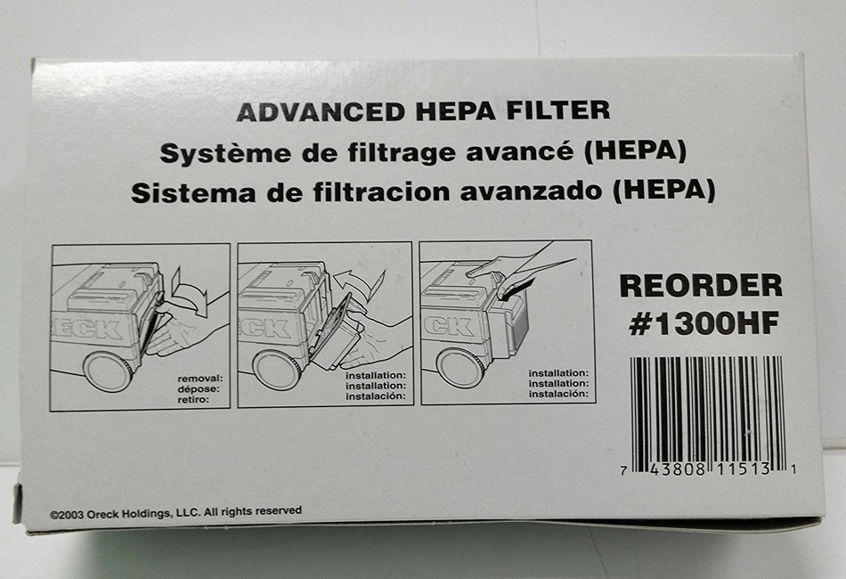 Oreck Advanced Hepa Filter 1300hf N2 free image download