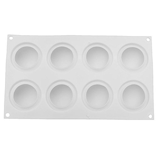 8Cavity Round Pillow Design Silicone Mousse Cake Mould Cake Mold
