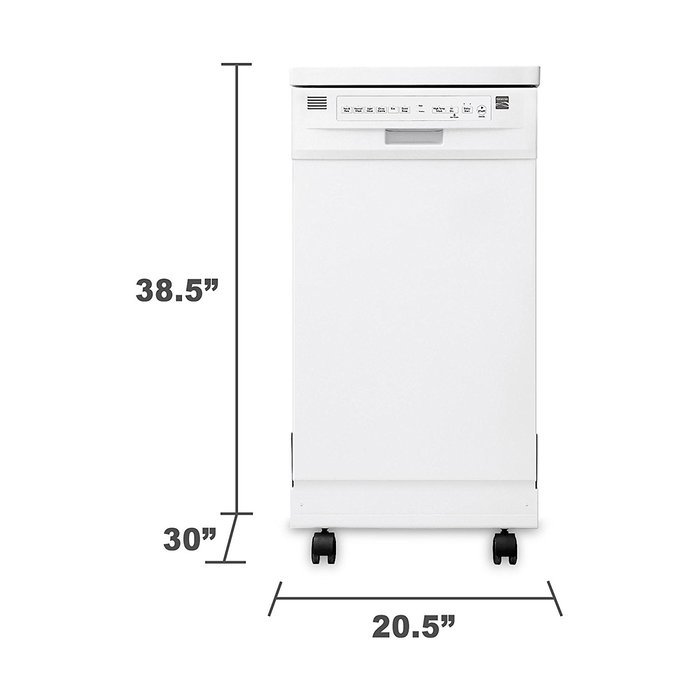 Kenmore 14652 18" Portable Dishwasher White (NEW MODEL) N2 free image