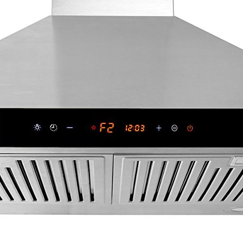 AKDY 30" Wall Mount Stainless Steel LED Touch Control Panel Kitchen