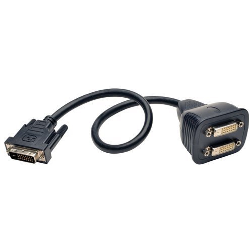 Tripp Lite DVI Splitter Cable, Digital Monitor Y Cable (DVID M to 2x F