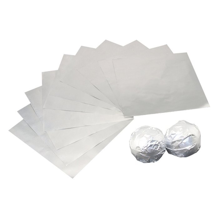 100 Pcs Gold Foil Wrappers Pack for Chocolate Sweets Confectionery Gold