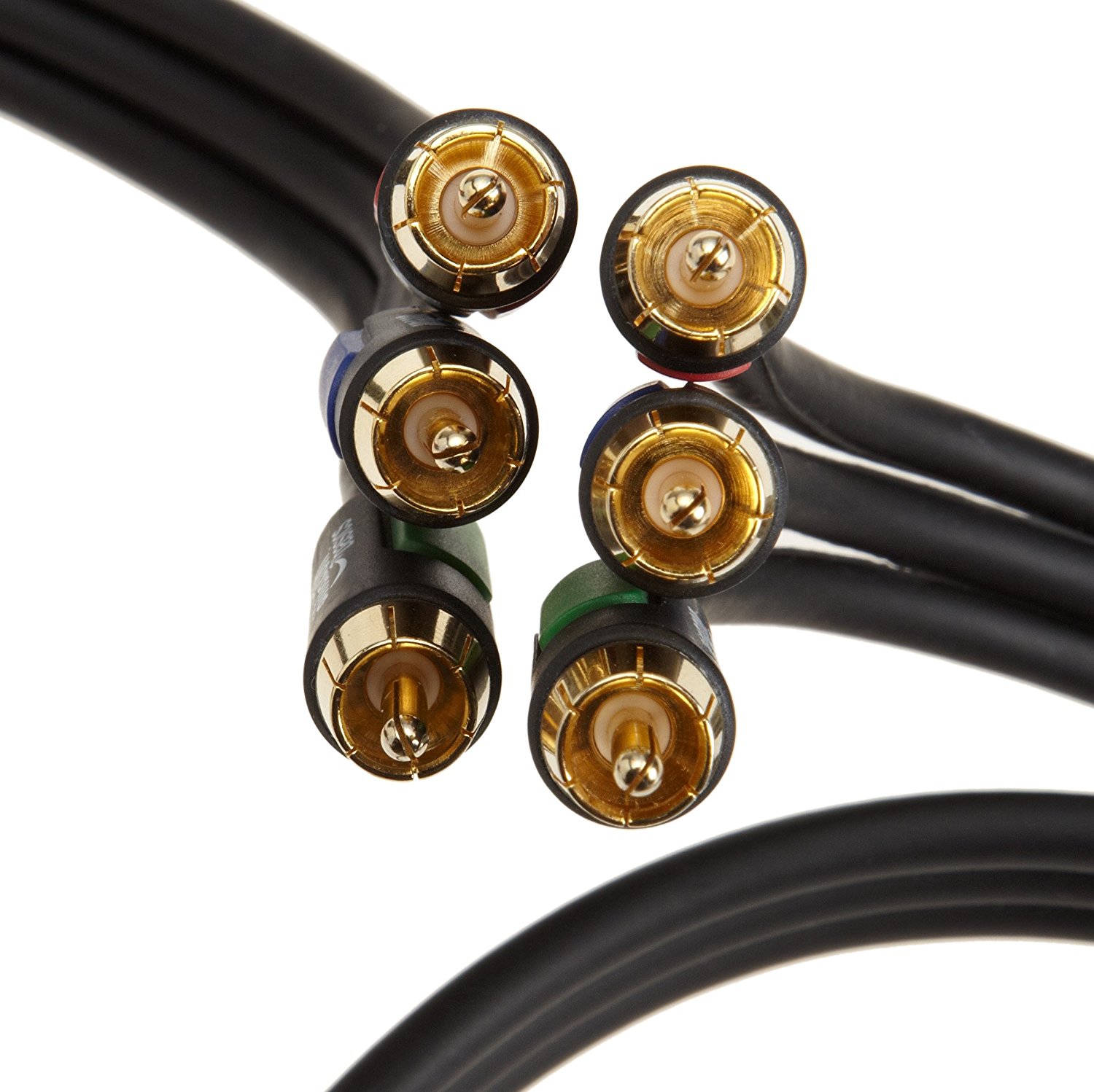 AmazonBasics RCA Component Video Cable 6 Feet (1.8 Meters) free image