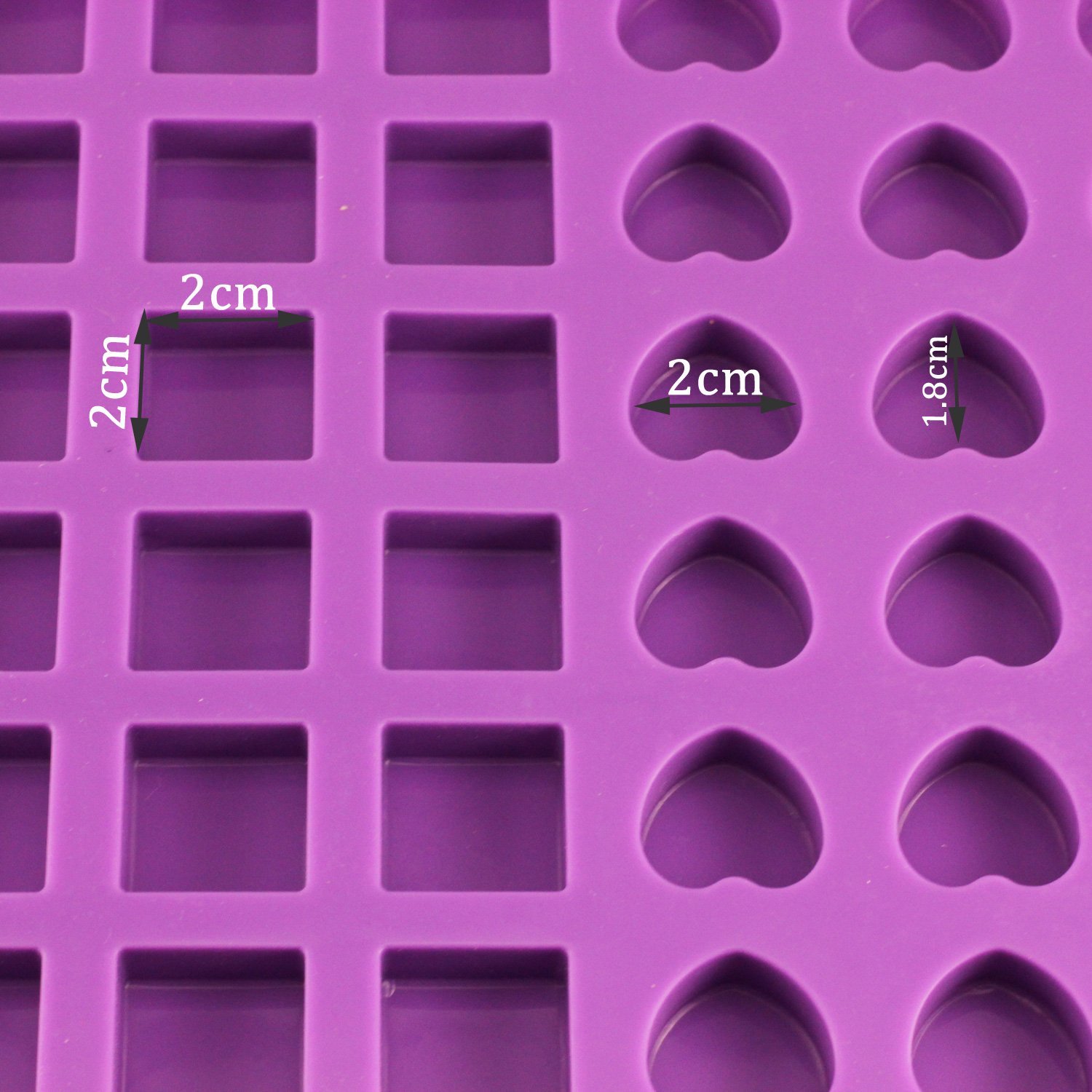Mujiang 80Cavity Silicone Molds for Making Homemade Chocolate Candy