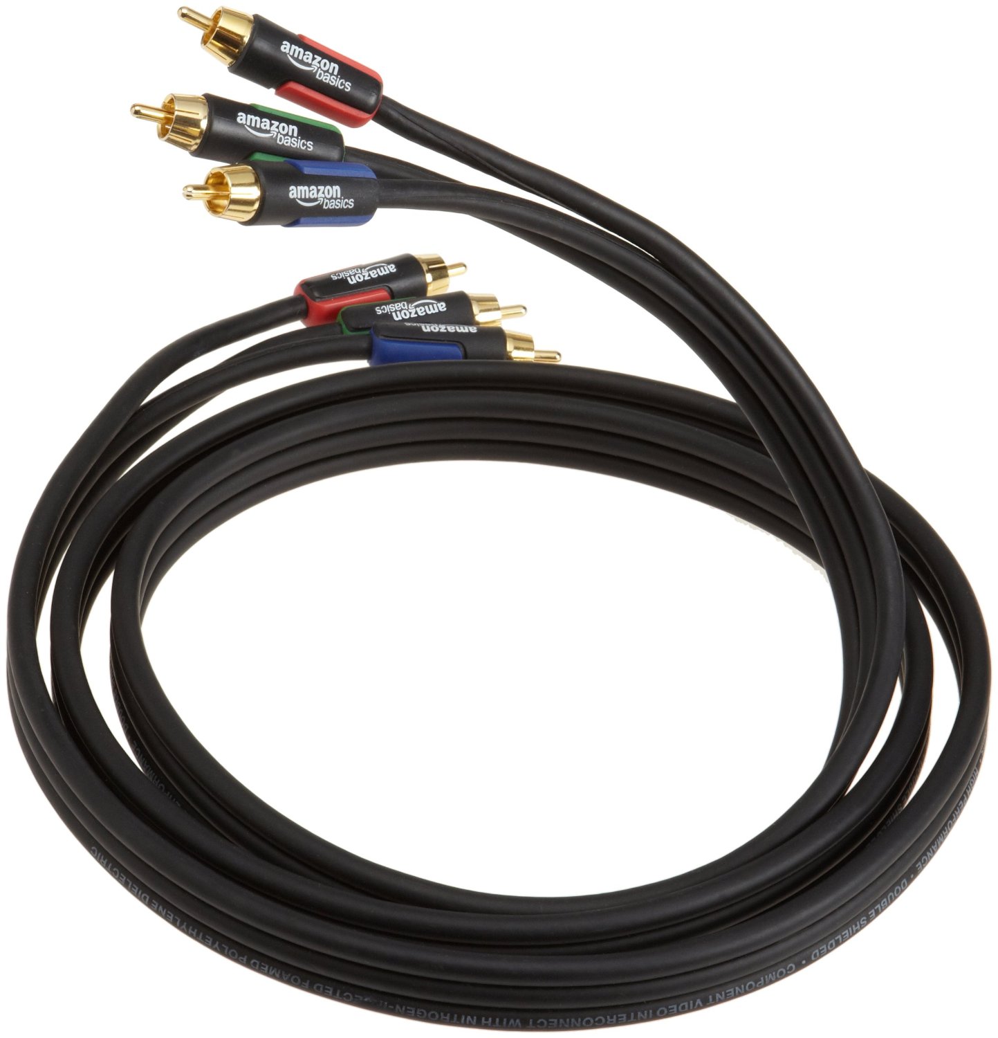 AmazonBasics RCA Component Video Cable 6 Feet (1.8 Meters) N2 free