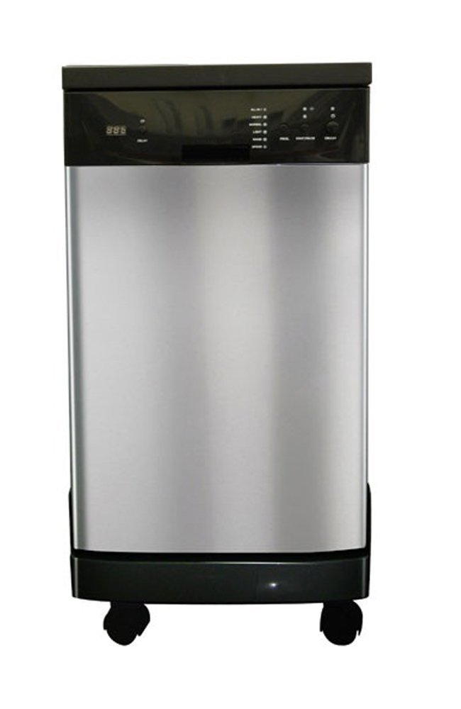 SPT SD9241SS Energy Star Portable Dishwasher, 18Inch, Stainless Steel