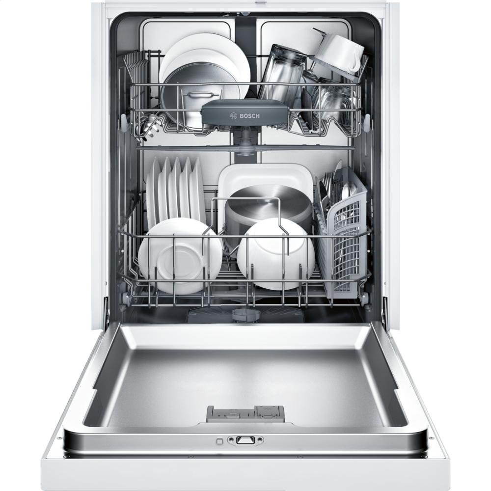 Bosch SHE53T52UC 300 24" White SemiIntegrated Dishwasher Energy Star