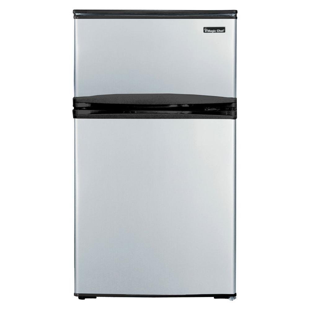 Magic Chef 3.1 cu. ft. Mini Refrigerator in Stainless Look free image